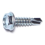 MIDWEST FASTENER Self-Drilling Screw, #10 x 3/4 in, Zinc Plated Steel Hex Head Hex Drive, 100 PK 03289